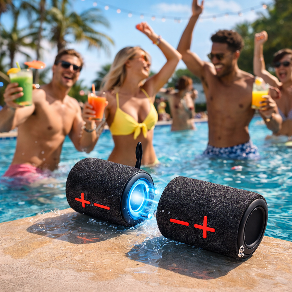 Basik™ Dual Beat 20W – Rozdzielany Głośnik Bluetooth z Efektem Stereo