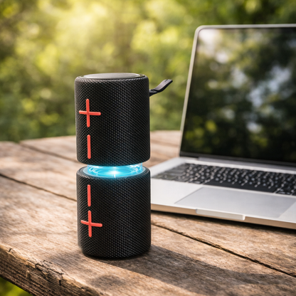 Basik™ Dual Beat 20W – Rozdzielany Głośnik Bluetooth z Efektem Stereo